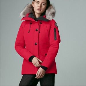 Canada Goose Montebello Parka Red Water Resistant Jacket Luxury Ski Winter XS
